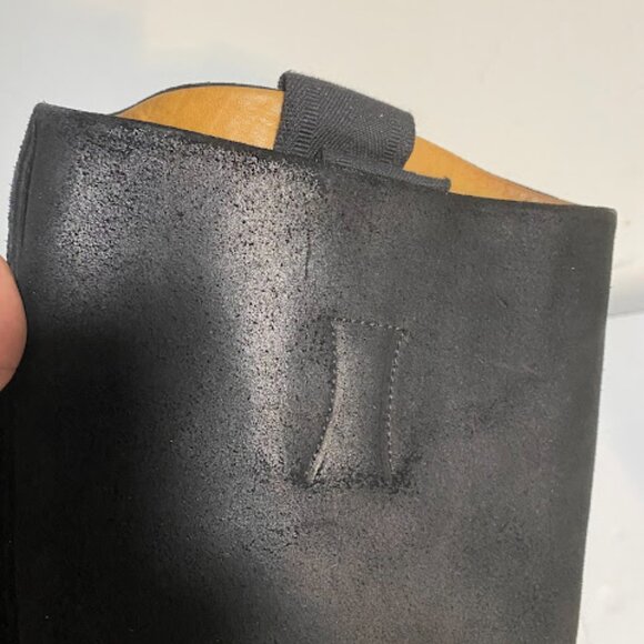 Rag & Bone New York Black Suede Tall Moto Boots - Size 36 - Picture 11 of 13